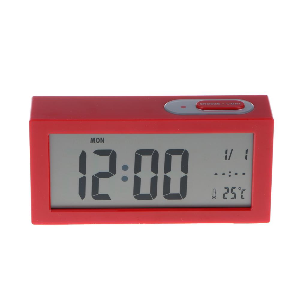 Digital Alarm LED Clock Light Control Backlight Time Snooze