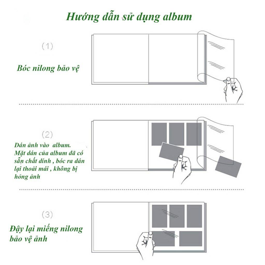 Album tự dán ảnh DIY cỡ A4