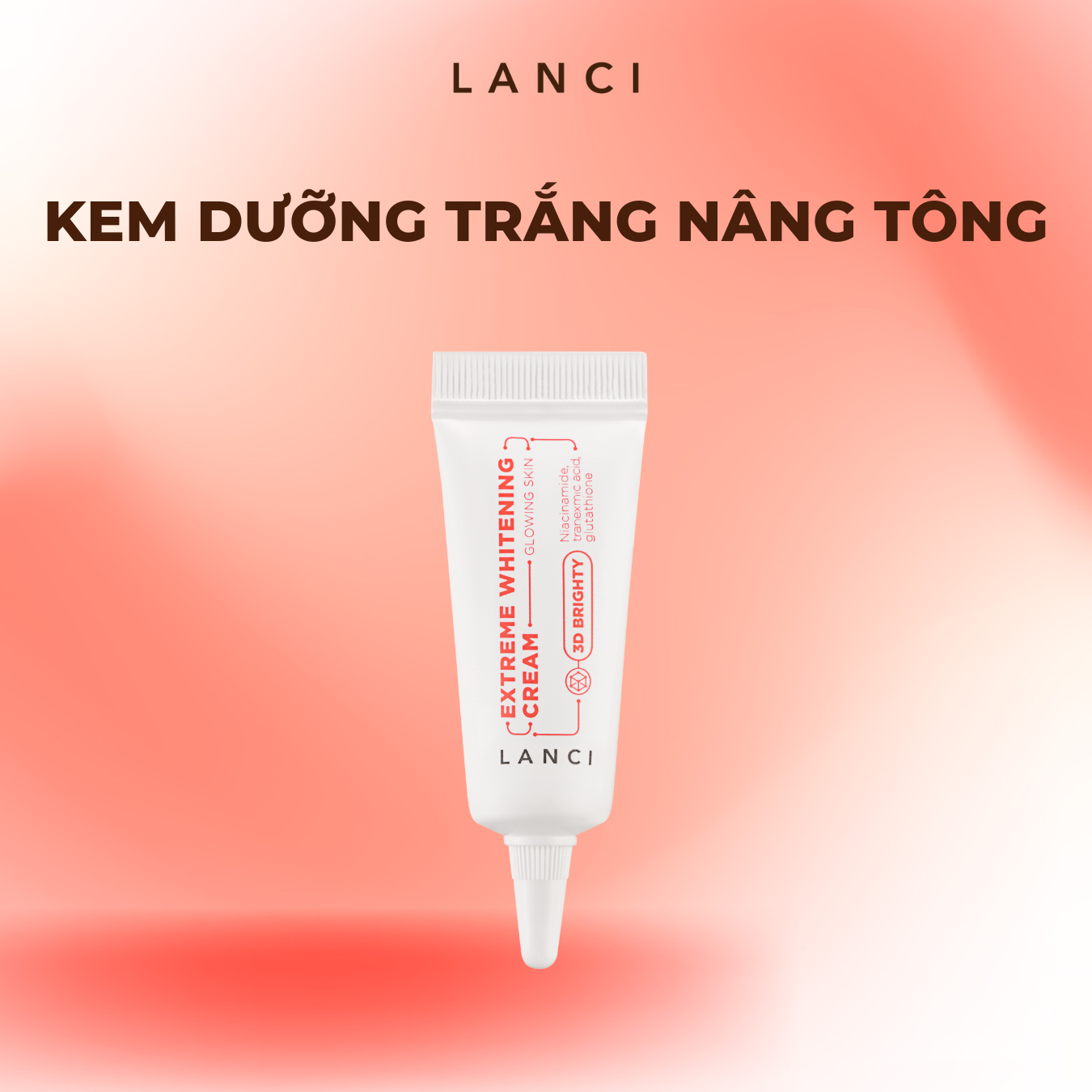 Minisize Kem Dưỡng Trắng Da LANCI Extreme Whitening Cream 10ml