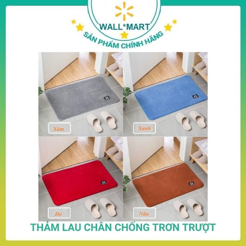 Thảm Chùi Chân Cao Cấp Chống Trơn Trượt Đẹp Giá Rẻ Nhà Tắm Nhà Bếp Đế Cao Su Wallmart WM04