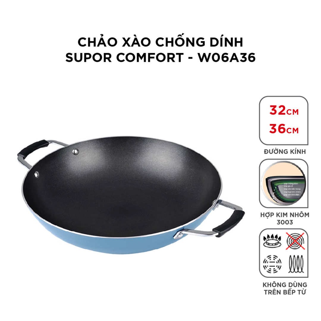 Chảo xào chống dính Comfort Supor