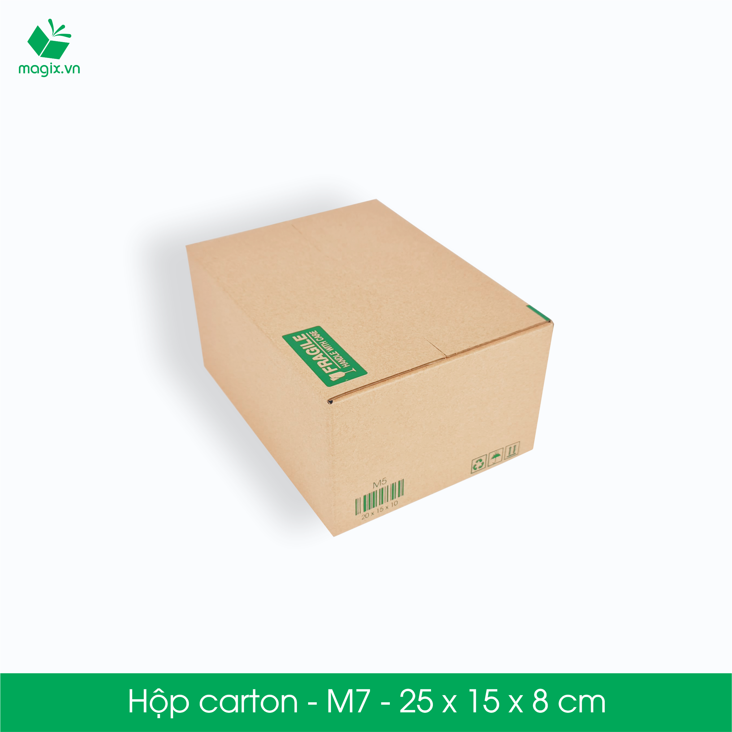 M7 - 25x15x8 cm - 20 Thùng hộp carton