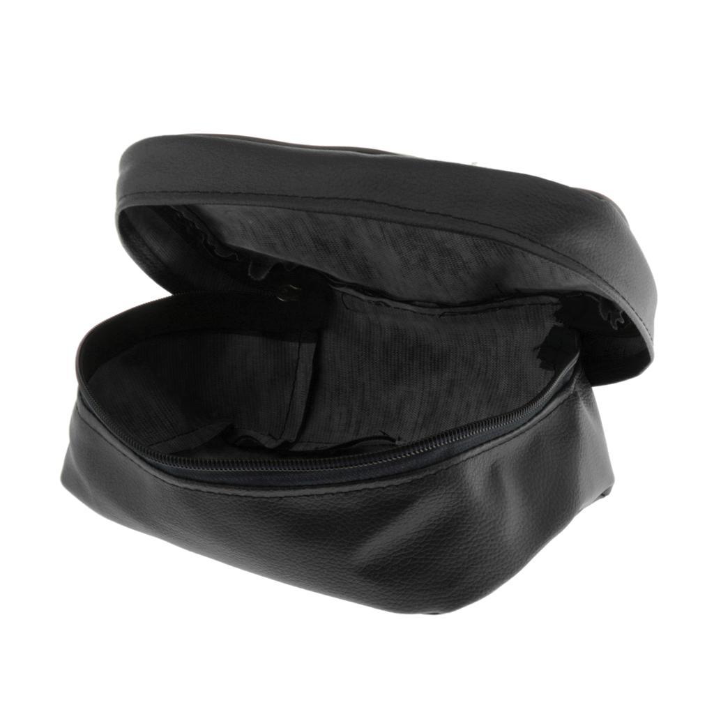 2pcs Black Motorcycle Rear Tail Seat Back Waterproof Travel Storage