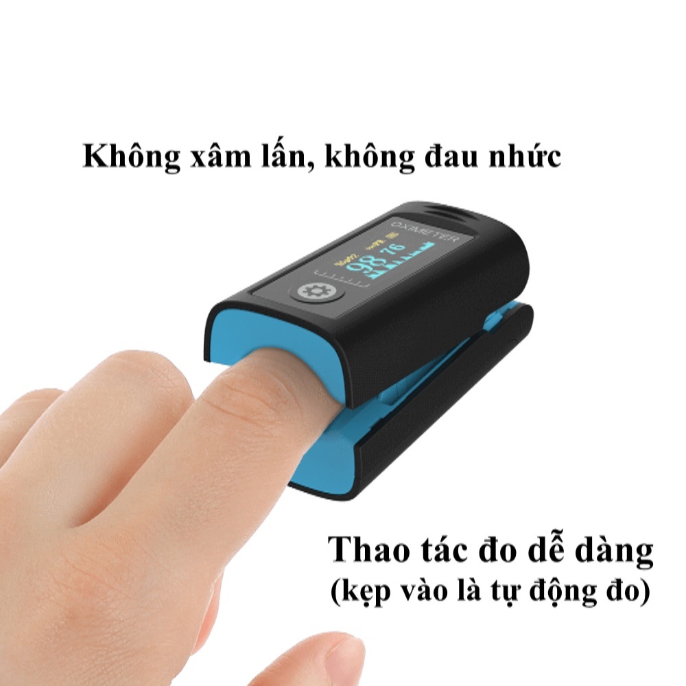 Máy đo nồng độ oxy trong máu SpO2 và nhịp tim Creative Medical PC-60FW, kết nối bluetooth