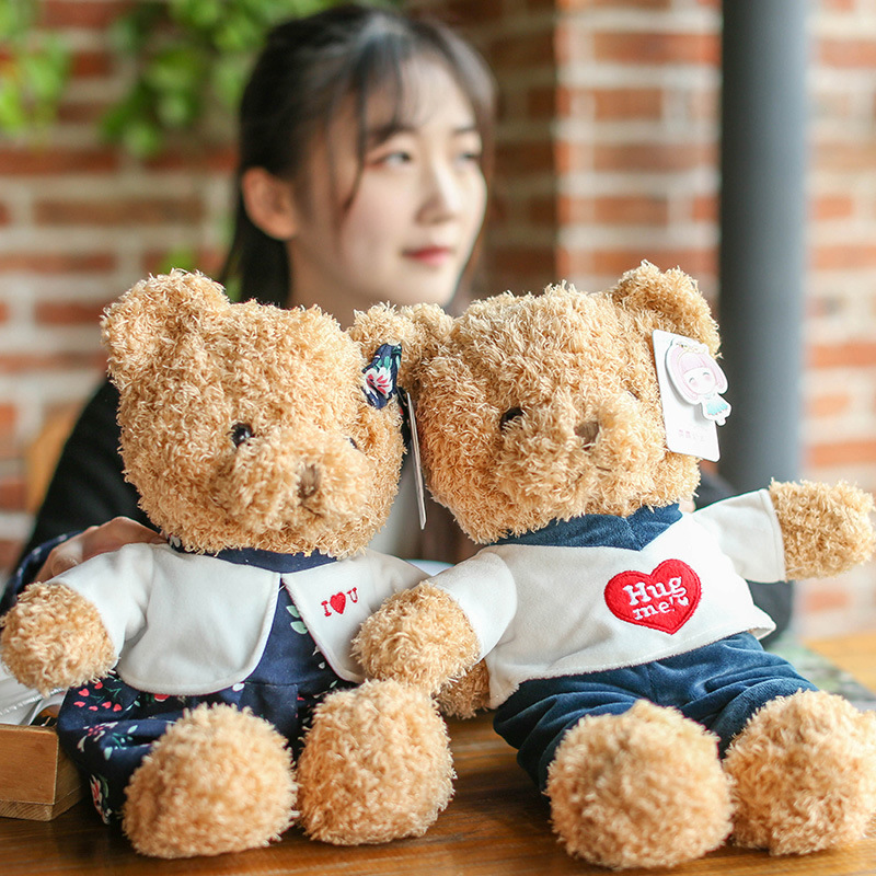 Cặp gấu bông Teddy Bear Hug Me trang phục sang trọng - Hugme202