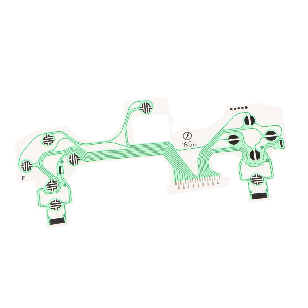 2xConductive Film Keypad Flat Flex Ribbon Cable For Sony PS4 Controllers Green