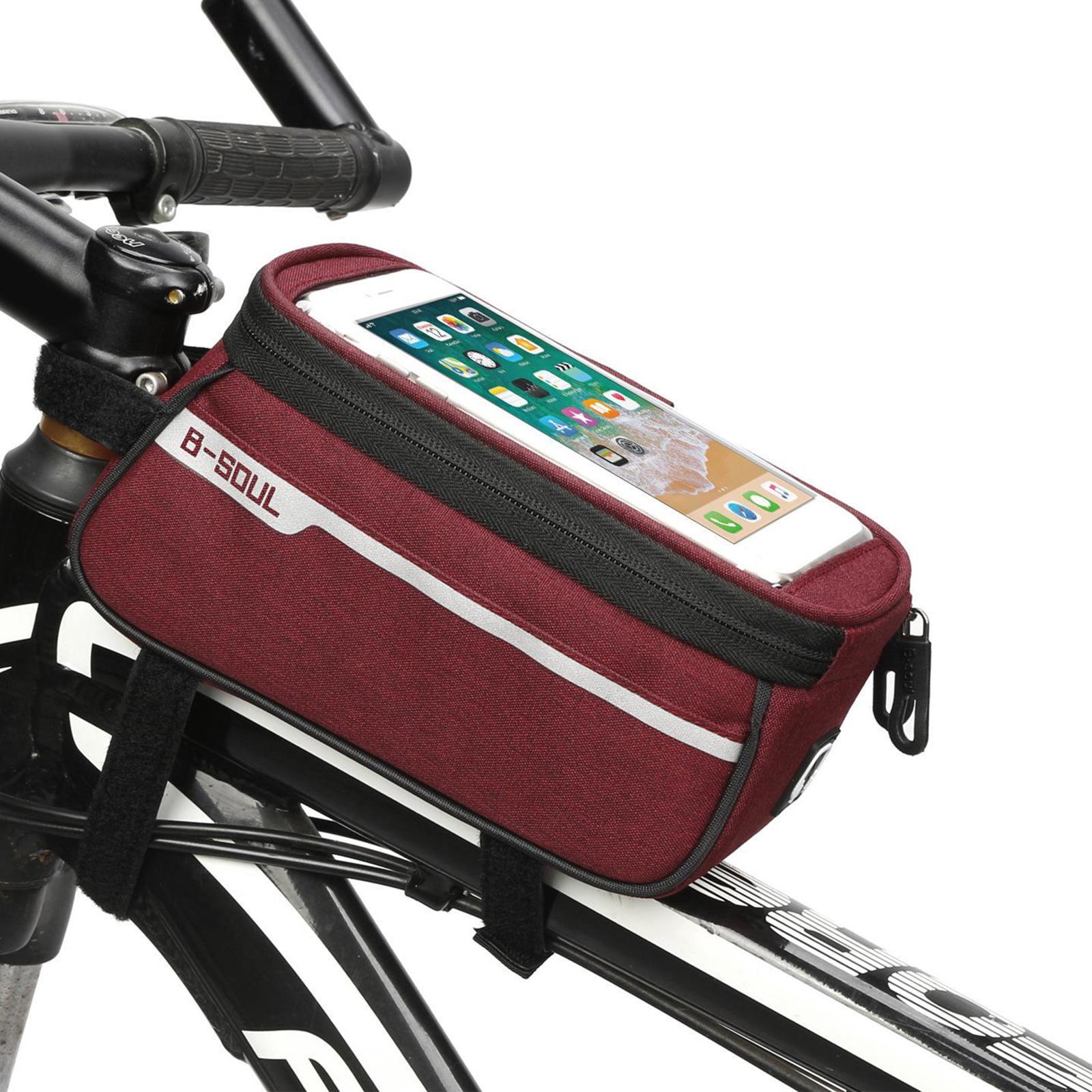 Cycling Bag Bike Front Frame Bag Phone Holders