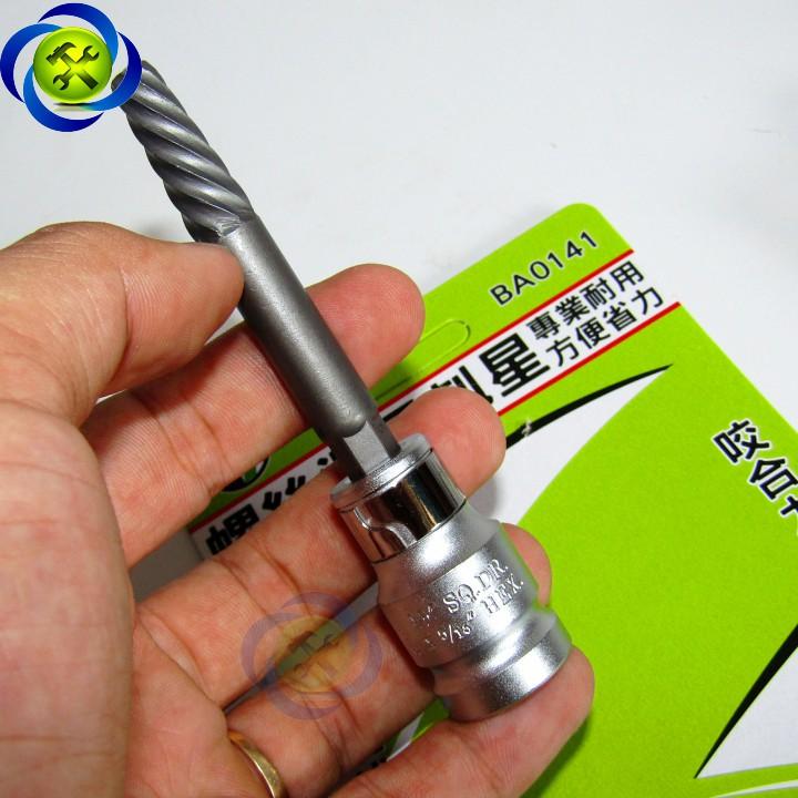 Bộ taro lấy ốc gãy Buddy BA0141 ren thưa có 7 chi tiết