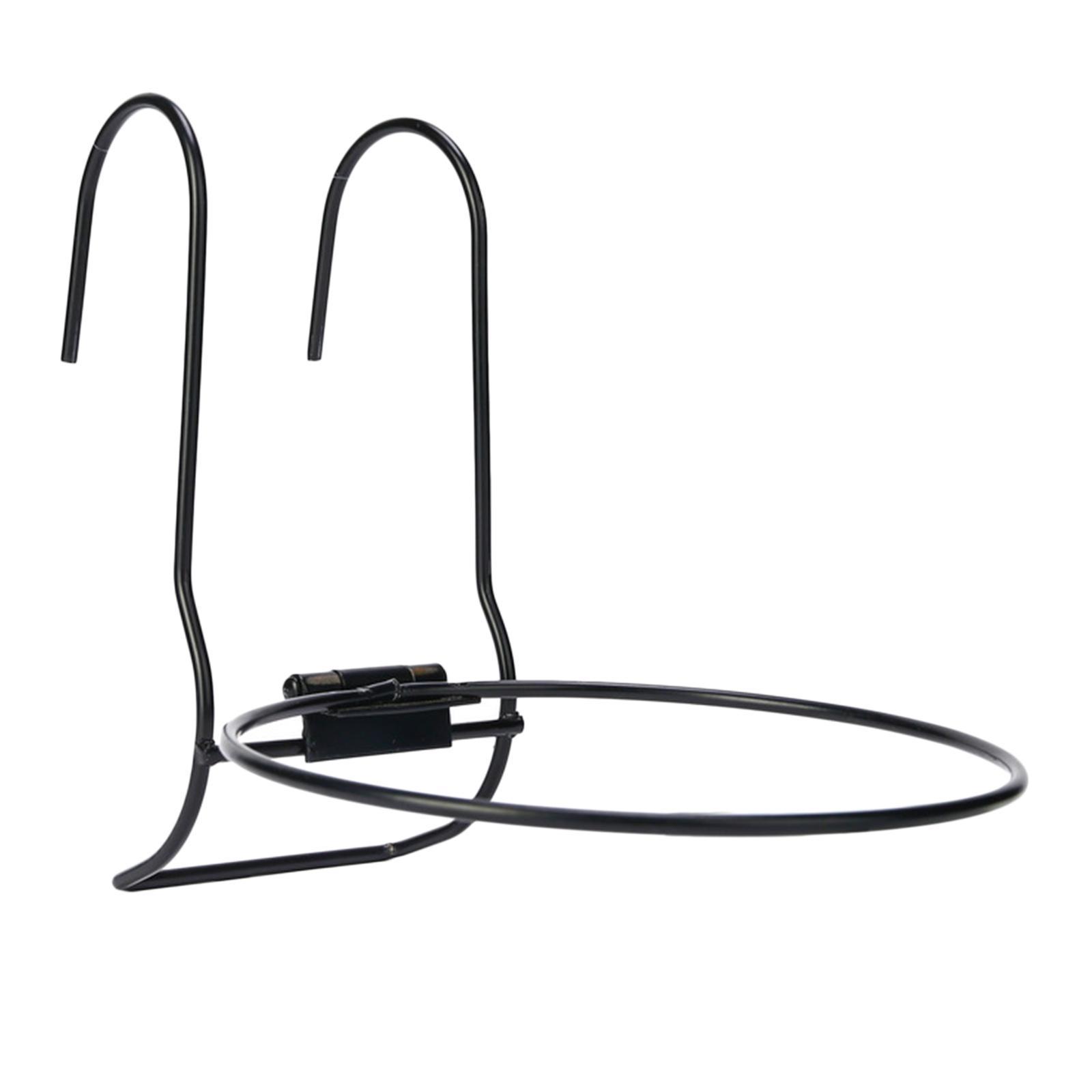 Iron Plants Pot Holder Round Iron Hooks Hanger Porch Indoor Outdoor