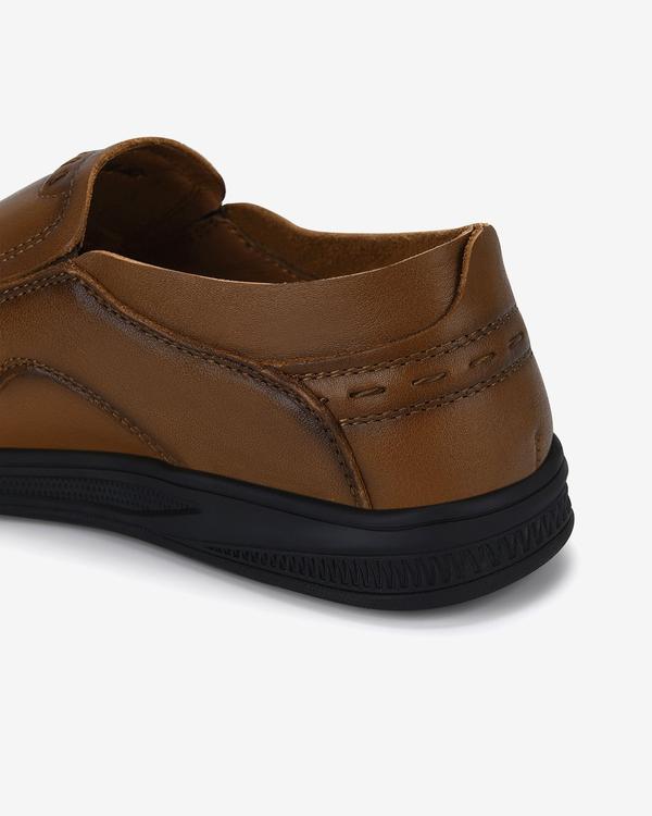 Giày lười nam Zuciani da bò cao cấp thiết kế mũi vuông dập nổi tăng vẻ nam tính đế cao 3cm - GCF19