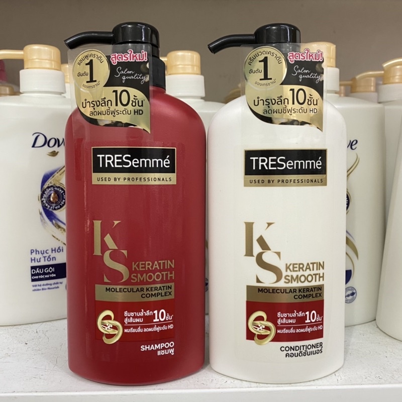 COMBO DẦU GỘI và DẦU XẢ  Tresemme Thailand-đỏ-giao ngẫu nhiên 400ml