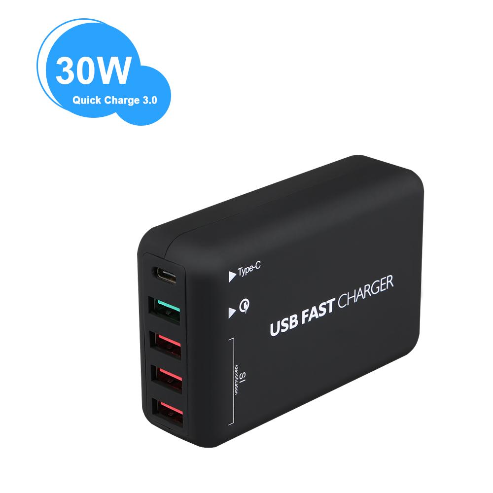 Bộ sạc treo tường đa cổng USB Quick Charge 3.0 dài 1,5mét