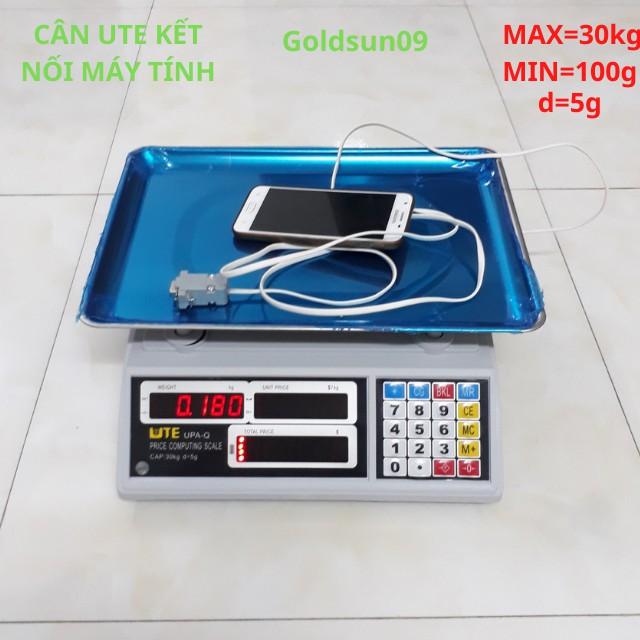 Cân điện tử tính tiền UTE 30kg/5g bán hàng siêu thị