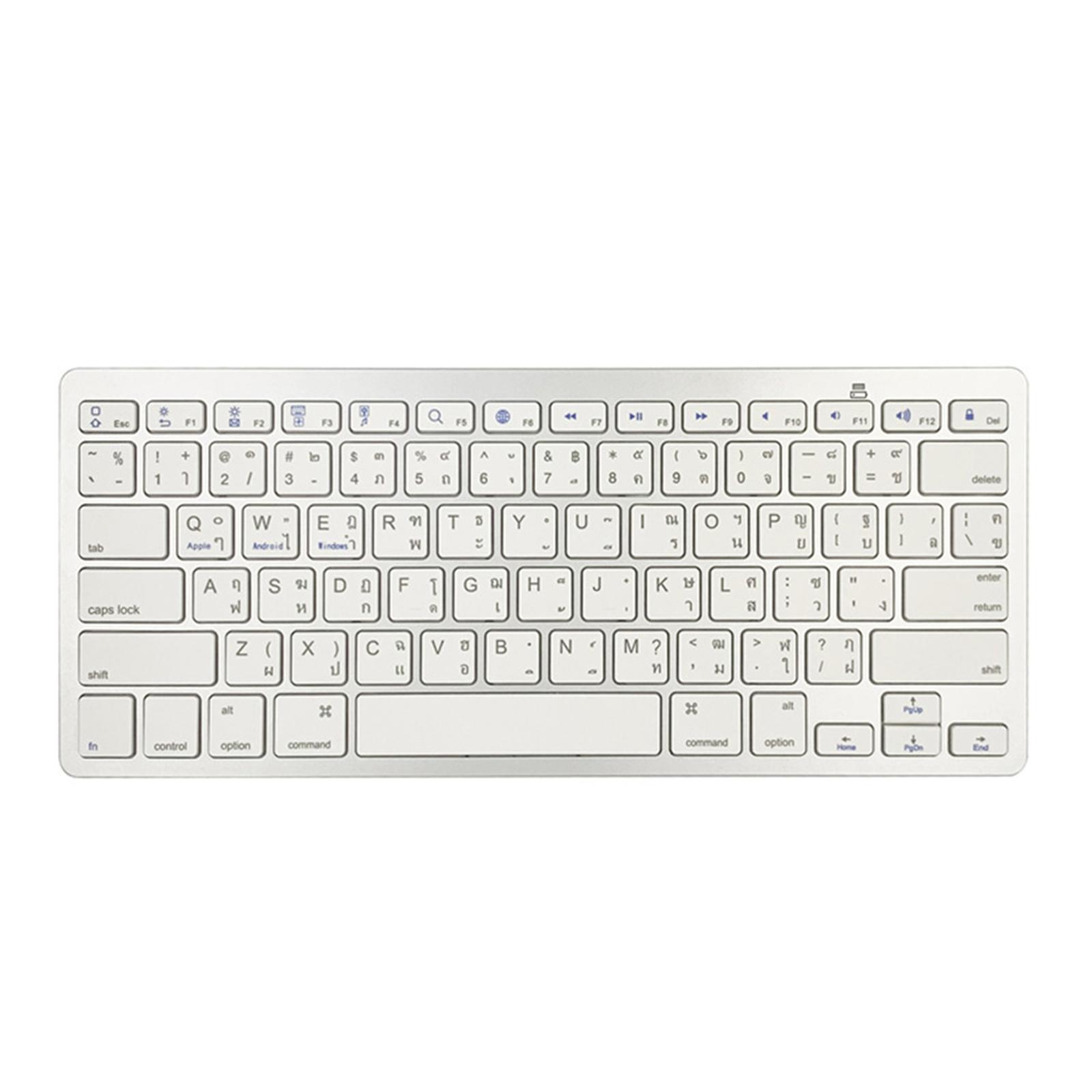 Mini Thai 78 Keys Wireless Bluetooth Keyboard Lightweight Energy-saving