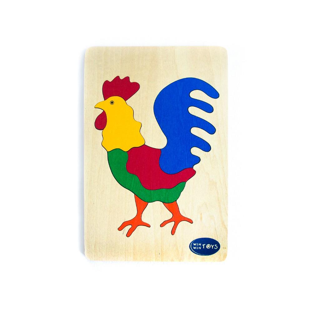 Đồ chơi gỗ Tranh ghép thú | Winwintoys 61242 | Phát triển tư duy và phân biệt màu sắc