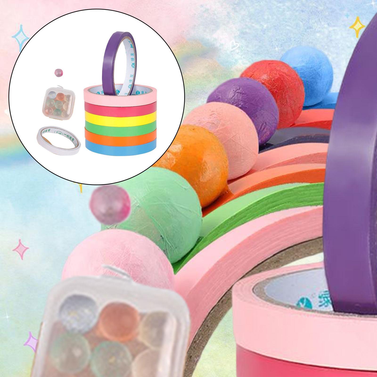 Sticky Ball Tapes Candy Color Tape Game Sticky Toys Rainbow for Party Adult