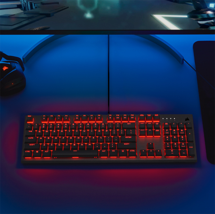 Bàn phím Corsair K60 PRO-Mx VIOLA-Red LED - Hàng chính hãng