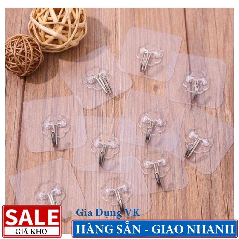 Móc Dán Tường Trong Suốt , Siêu Dính Chịu Lực Cao