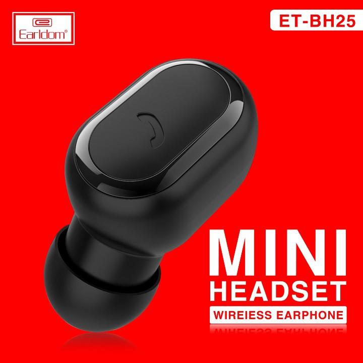 Tai Nghe 1 Tai Earldom Bluetooth Cộng Nghệ 5.0 Hàng Chính Hãng