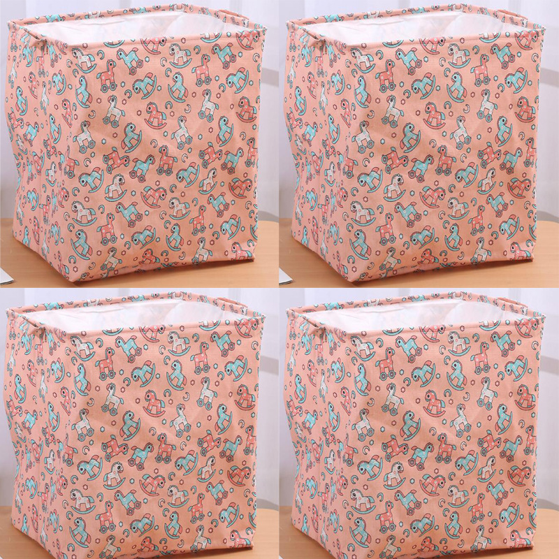 Giỏ Đựng Đồ Xếp Gọn Tiện Lợi Có Quai Sách Và Dây Rút 47x42x37cm