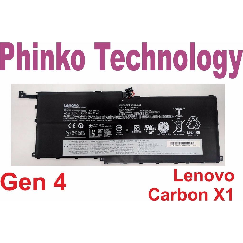 Pin dùng cho Laptop Lenovo ThinkPad X1 Yoga X1 Carbon 4th 6th Gen 00HW029 00HW028 ThinkPad X1 Yoga