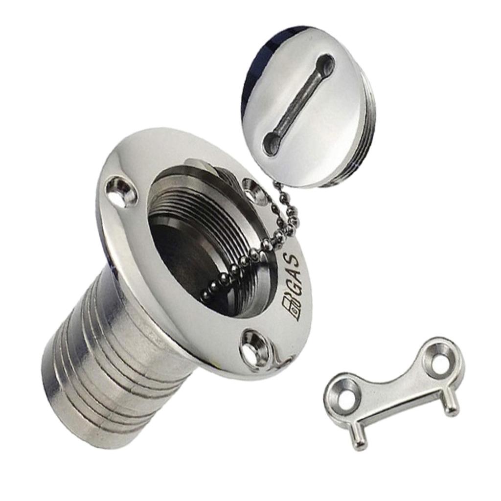 1-1/2" Boat Marine Deck Fill Filler Cap Gas Fuel Tank 316  .