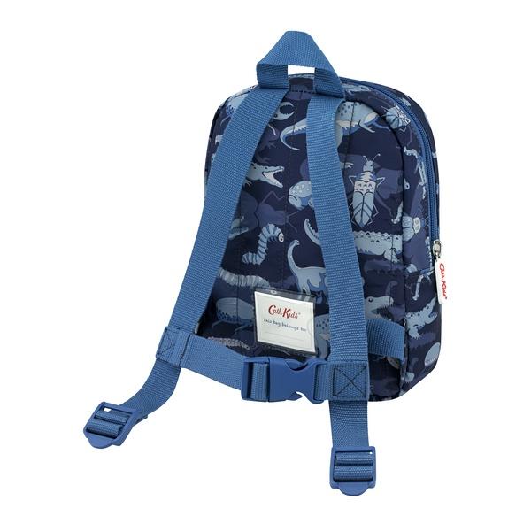 Cath Kidston - Balo cho bé Kids Mini Quilted Rucksack with Chest Strap - Wildlife Shadow - Navy - 889155