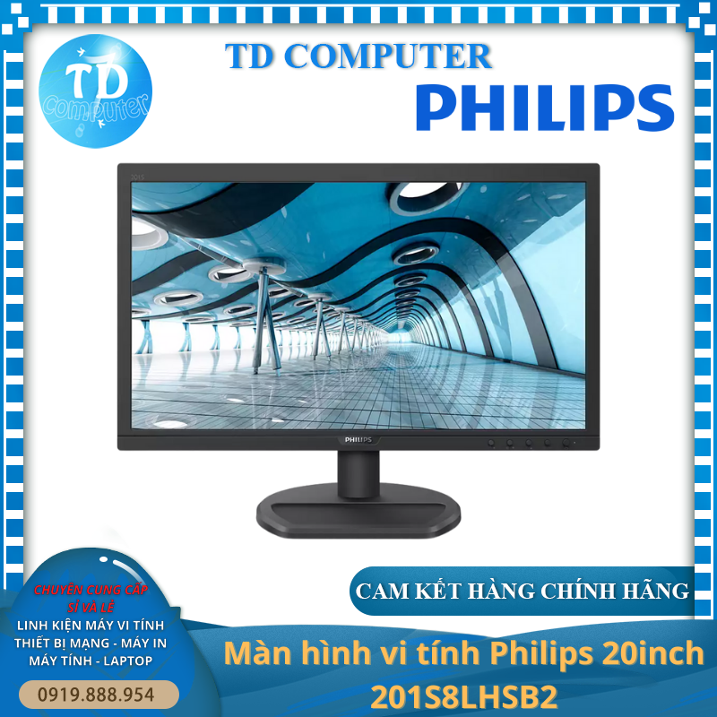 Màn hình vi tính Philips 201S8LHSB2 20inch (19.5&quot; TN FHD 60Hz, HDMI+VGA) - Hàng chính hãng DGW phân phối