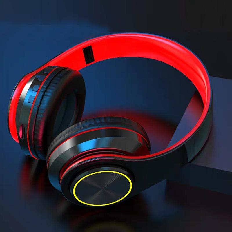Tai Nghe Game Thủ Tai Nghe Blutooth Âm Thanh Vòm Stereo Không Dây Tai Nghe USB Có Mic Màu Sắc Rực Rỡ Ánh Sáng Máy Tính Laptop Tai Nghe