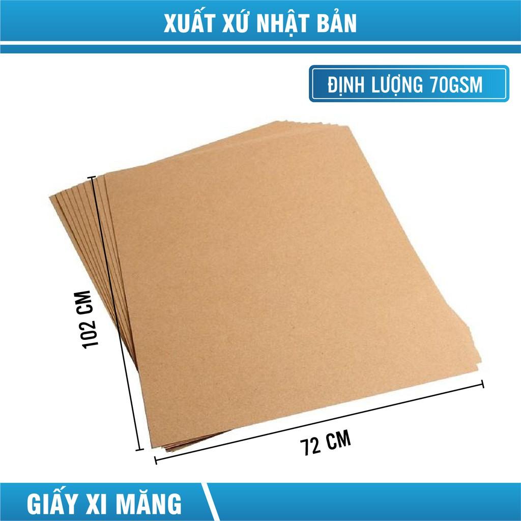 50 tấm giấy Kraft (xi măng) gói hàng 72 x 102 cm