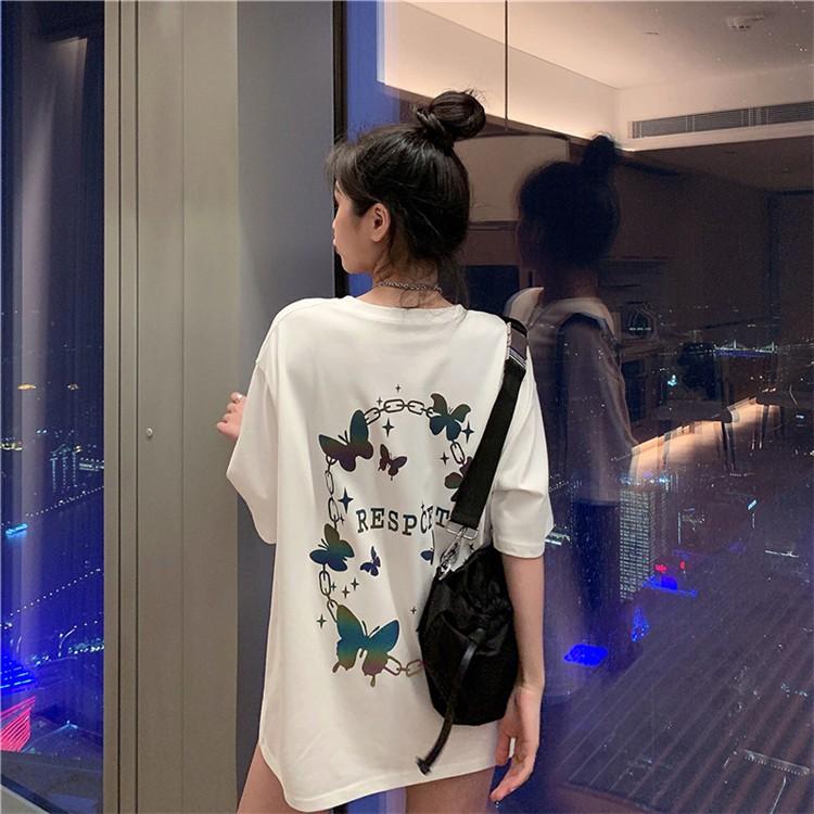 Áo phông BƯỚM SIÊU PHẨM phản quang 7 màu unisex