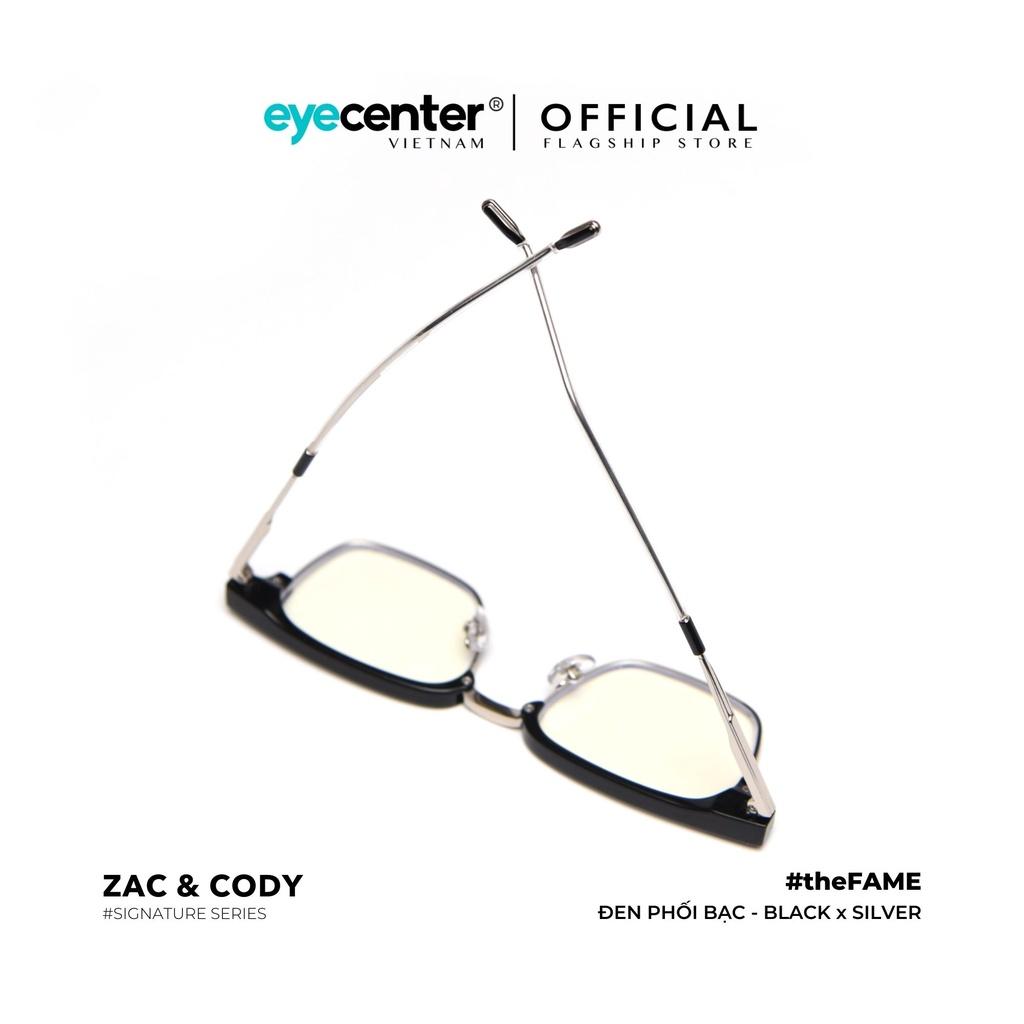 Gọng kính cận nam nữ theFAME chính hãng ZAC CODY A21-S lõi thép chống gãy cao cấp nhập khẩu by Eye Center Vietnam