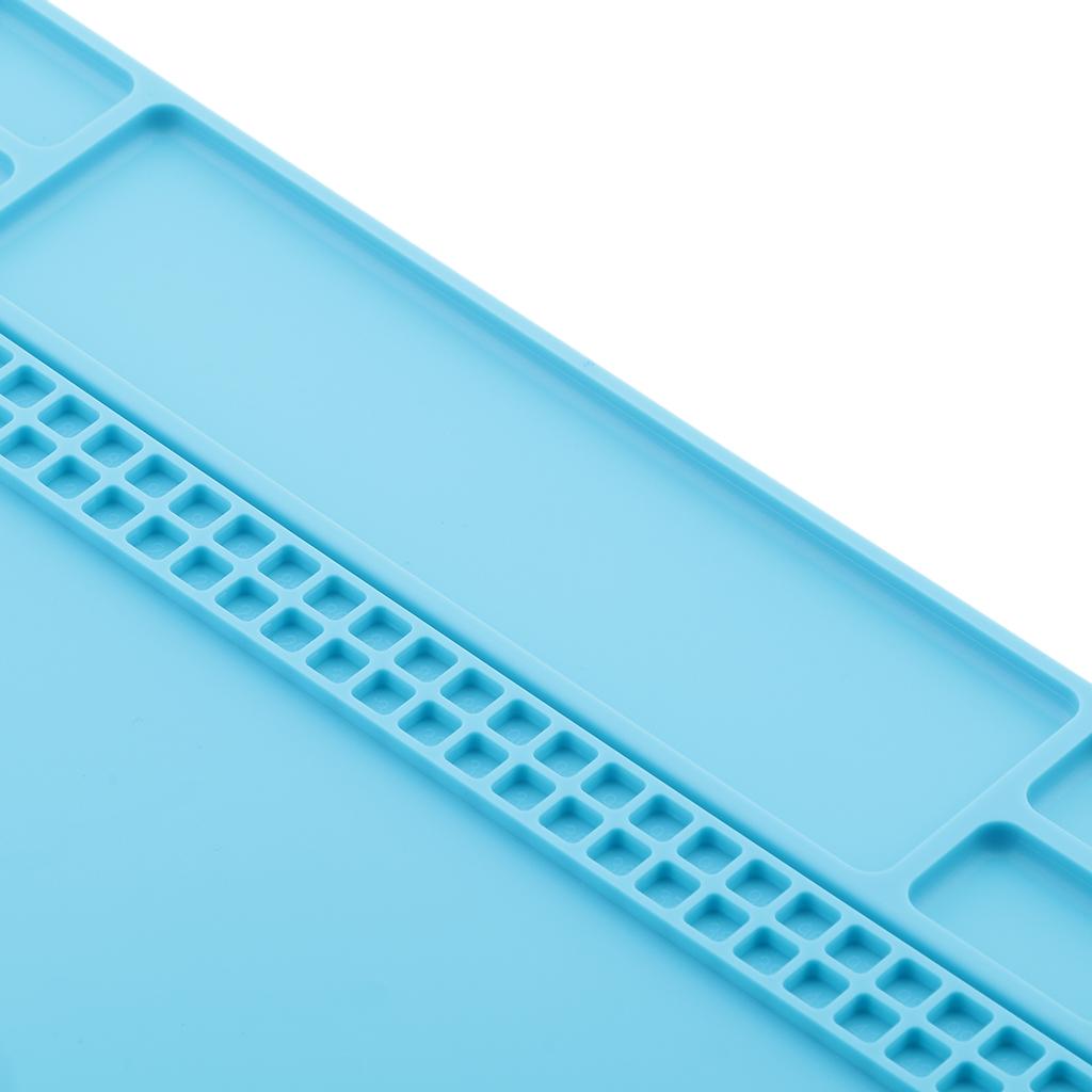 Heat Insulation Silicone Mat Repair Kit, Maintenance Platform Blue&Gray