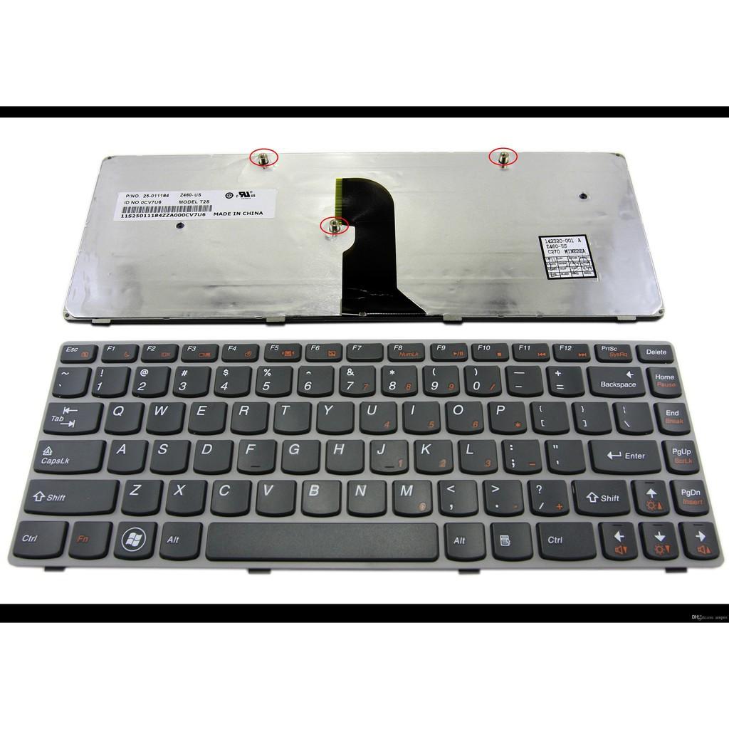 (KEYBOARD) BÀN PHÍM LAPTOP DÀNH CHO LENOVO Z460 dùng cho IdeaPad Z450 Z460 Z460A Z460G