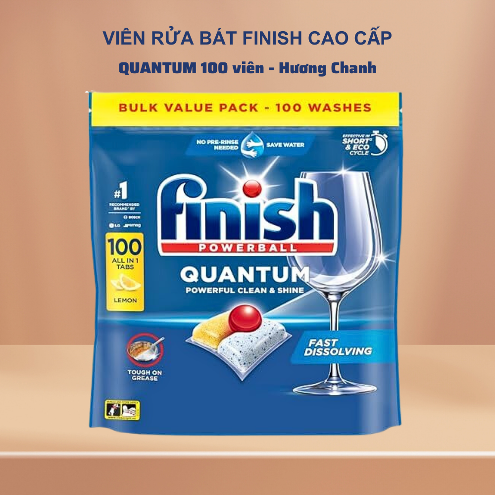 Viên rửa bát finish quantum 100 viên ( Đức )