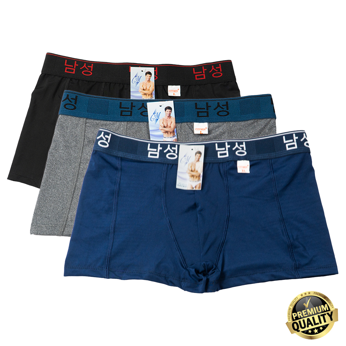 Hình ảnh Quần lót nam boxer CITYMEN lưng Hàn Quốc cao cấp vải lạnh co dãn 4 chiều mềm mại thoáng khí thấm hút tốt, quần xịp sịp đùi nam bao đổi trả 90 ngày 