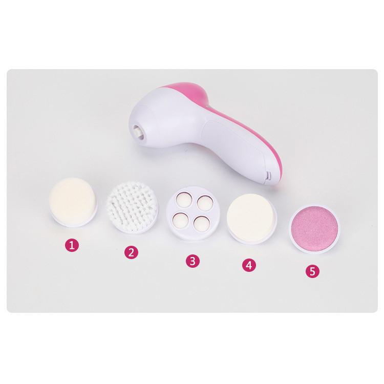 Máy Rửa Mặt 5 Đầu Thay Thế Loại Bỏ Vi Khuẩn, Bụi Bẩn Có Hại Giúp Trẻ Hóa Làn Da Và Sáng Bóng B0210