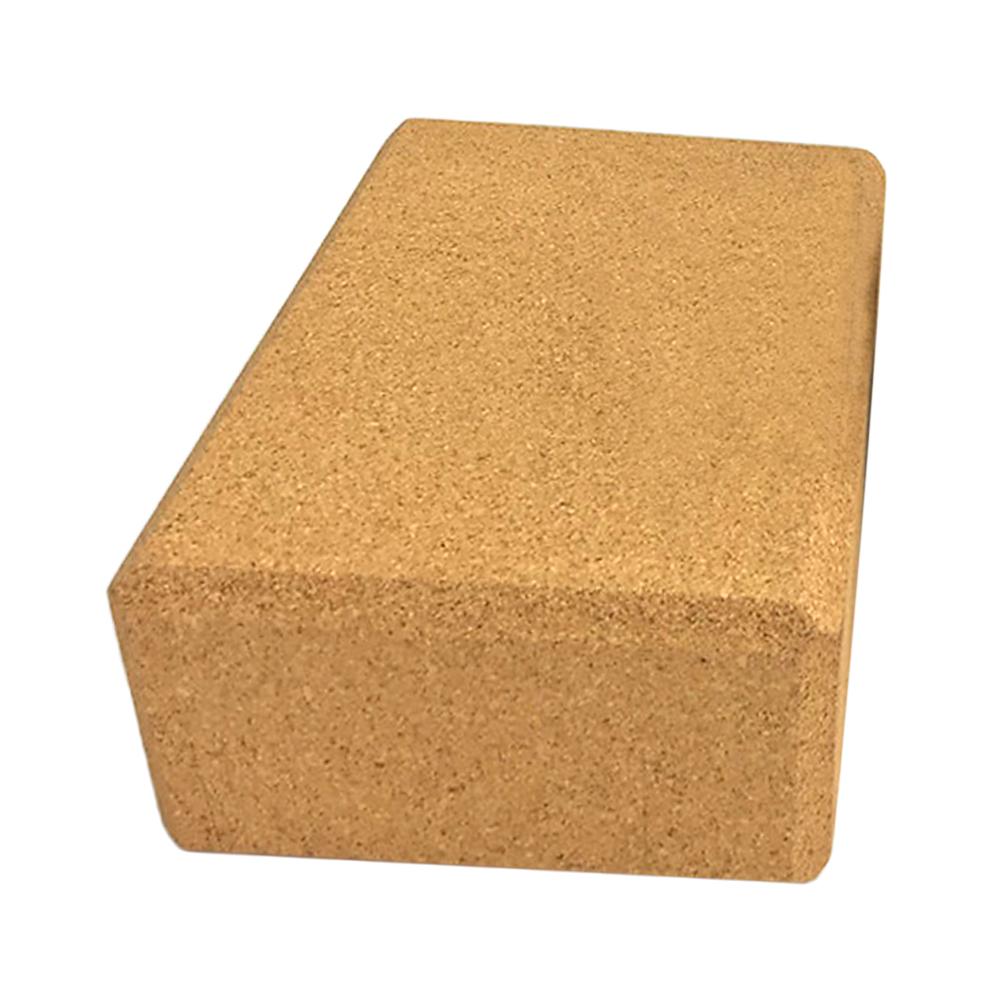 3PCS Yoga Block Cork Sport Home Tập thể dục Tập thể dục gỗ Yoga Gạch khối mật độ cao mềm cho tập thể dục thể thao trong nhà Color: Gold