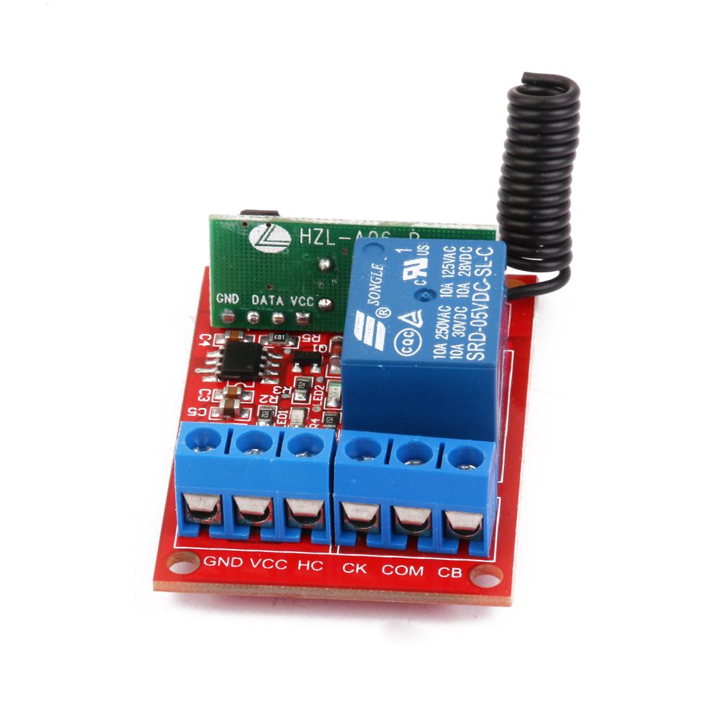 5V 1CH Channel Wireless RF Remote Control Switch Transmitter+ Receiver 433M