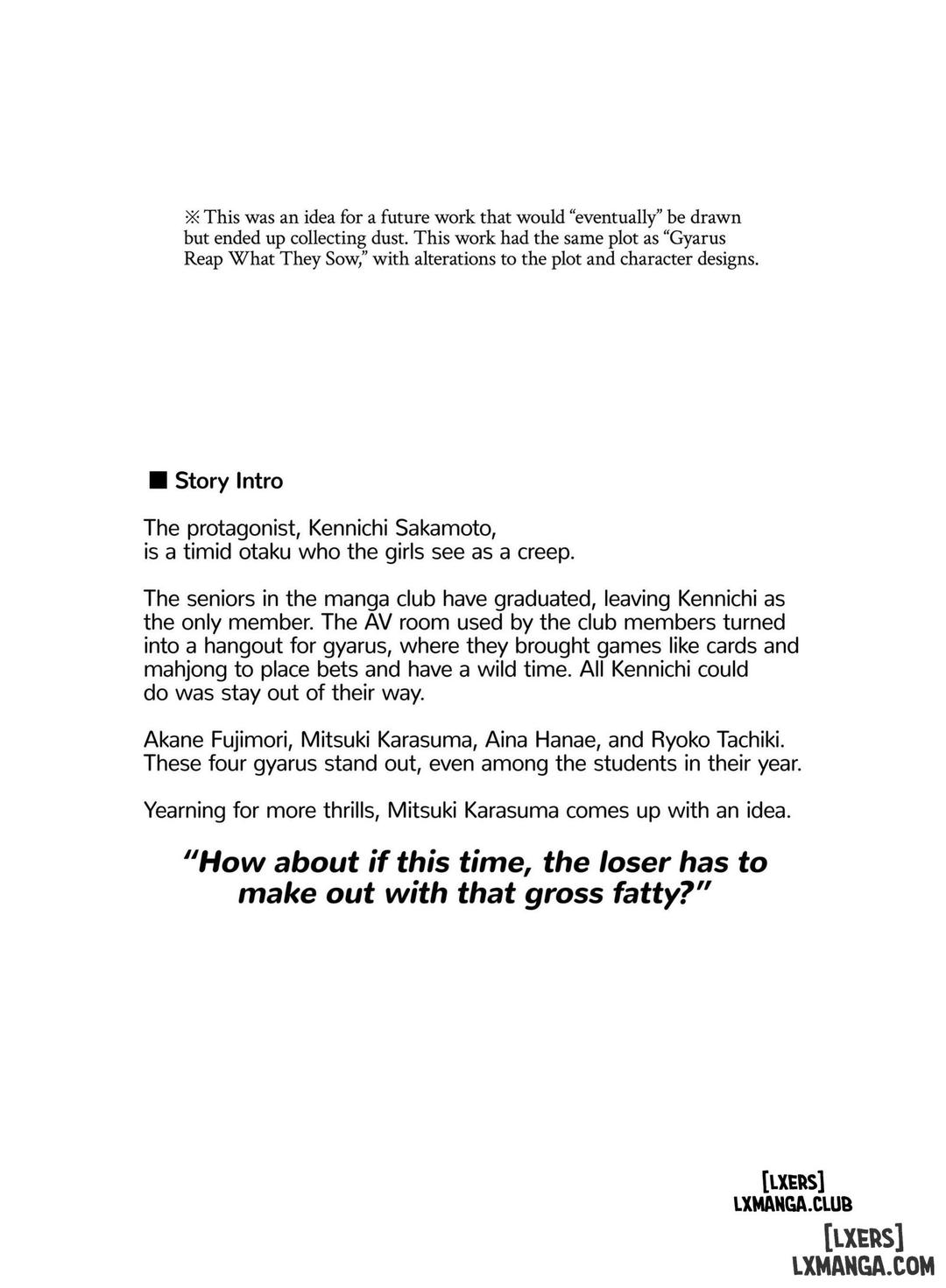 gyaru gặt hái những gì đã gieo chapter 0 3