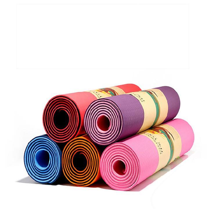 THẢM TẬP YOGA TPE 2 LỚP DÀY 6MM