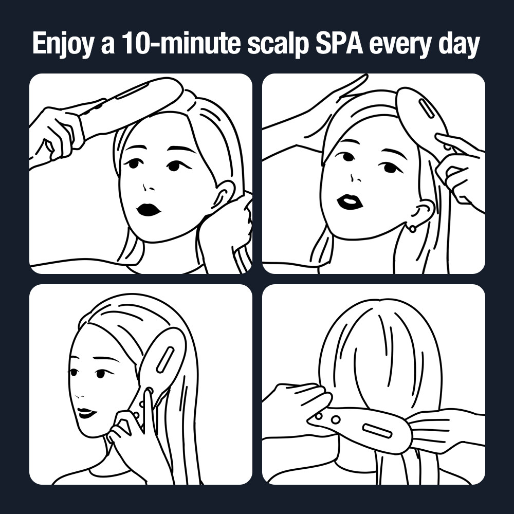 Lược Massage Trị Hối Đầu Kích Thích Mọc Tóc SPA EMS TECHNOLOGY