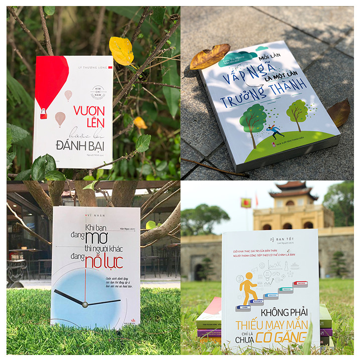 Bookset Sách: Vươn Lên Để Tiến Đến Thành Công ( Đang Mơ + Vấp Ngã + Đánh Bại + Không Phải Thiếu May Mắn )