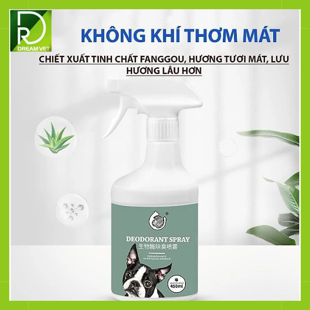 XỊT KHỬ MÙI HÔI CHÓ MÈO - KHỬ MÙI NƯỚC TIỂU THÚ CƯNG CAO CẤP