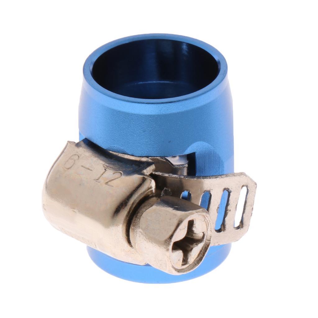 AN4 Fuel Oil Water Pipe Hose End Finisher Clip Clamp Aluminium Alloy