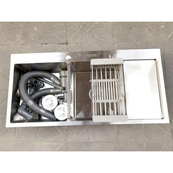 Khay Đa Năng Để Chậu Rửa Chén Cao Cấp - Rổ Kệ Đa Năng Co Giãn - Rửa Rau, Trái Cây, Úp Chén...