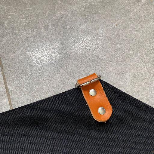 Tạp dề pha chế vải canvas dây da của Junsleather phối da bò cao cấp dành cho Barista/Bartender quán cà phê