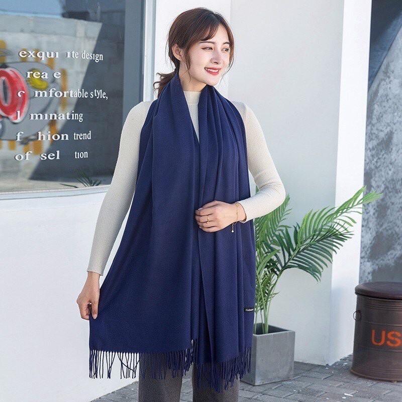 Khăn Choàng Cổ Nữ Cashmere chất vải Len mềm mịn hàng Quảng Châu