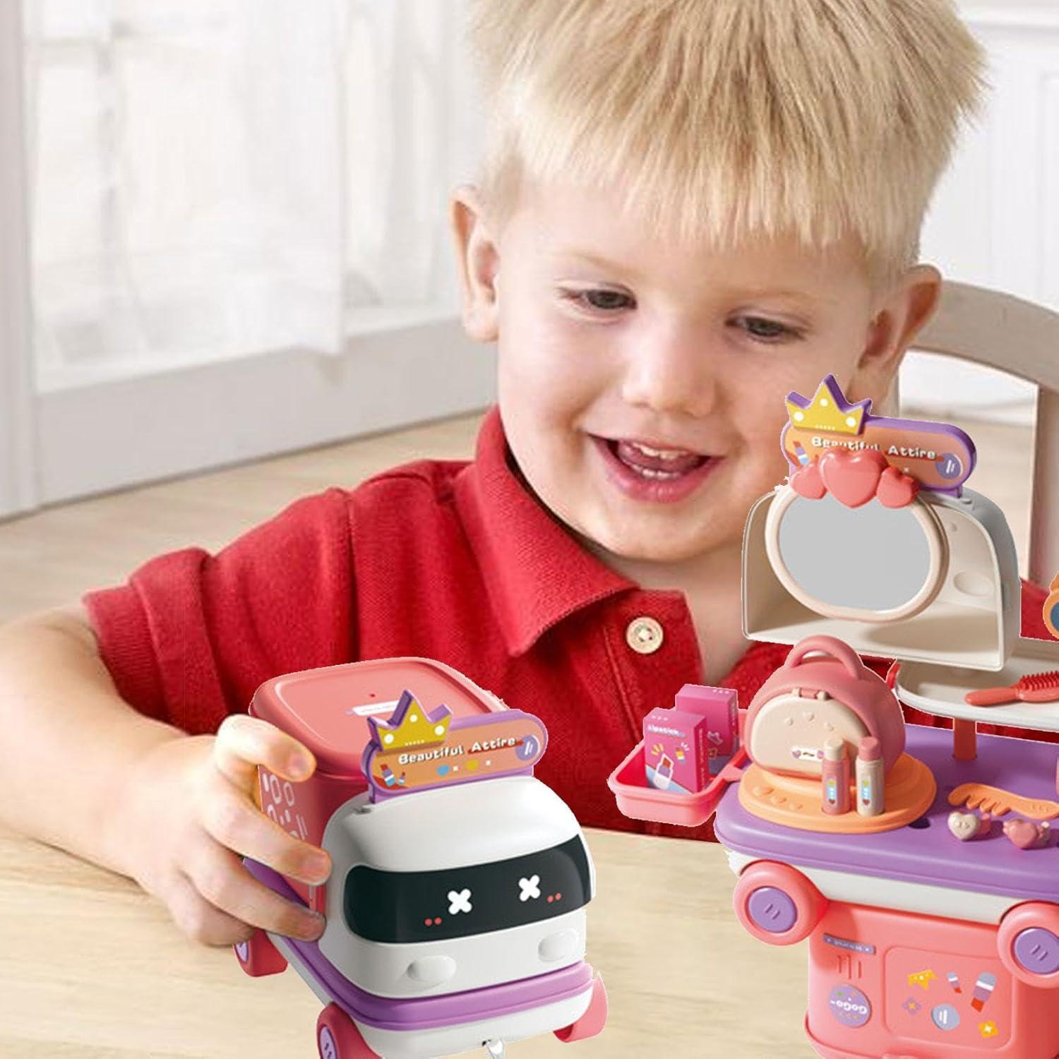 Đồ Chơi Xe Trang Điểm Lưu Động - Play House Beauty Expert - Toys&amp;Joys HY-28 (27 Chi Tiết)