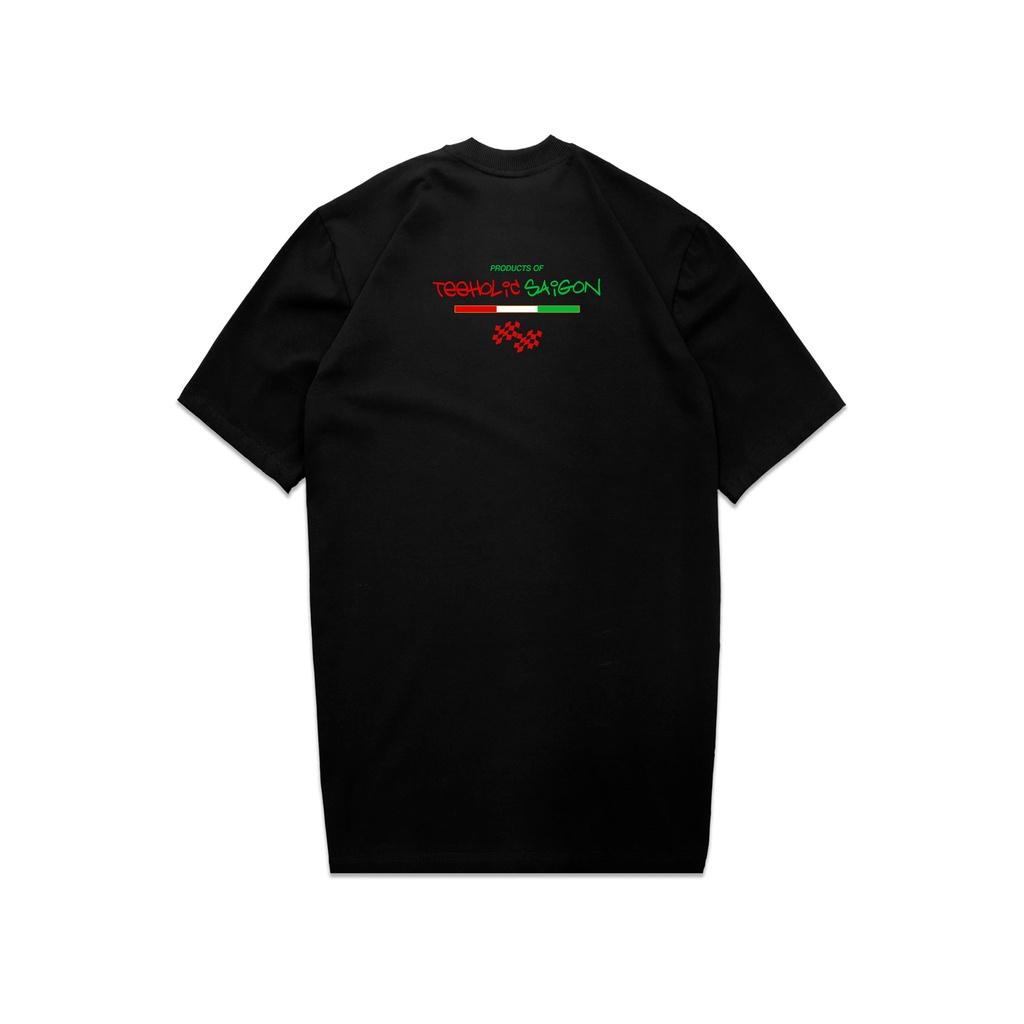 Áo Thun Unisex TeeHolic Racing Màu Đen Trắng
